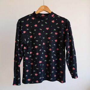 Vintage All Over Print Turtle Neck